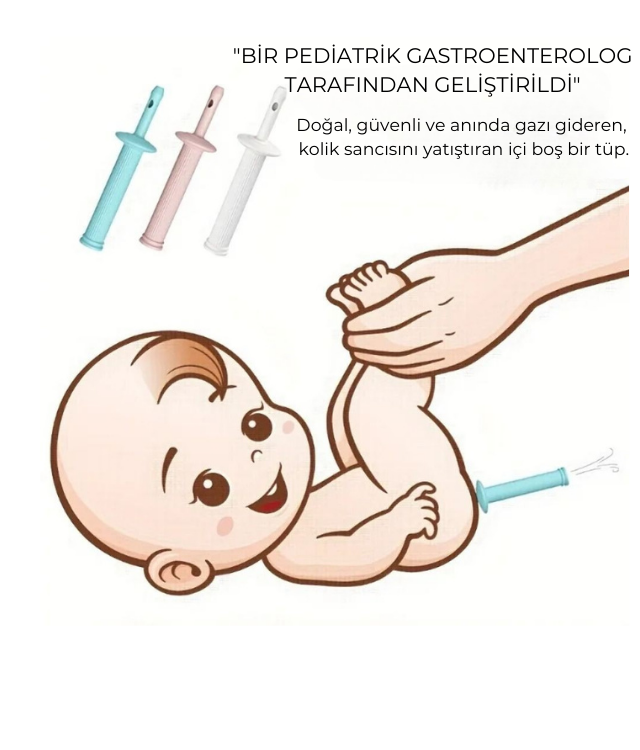 Bebekler için Gaz ve Kolik Rahatlatıcı aleti